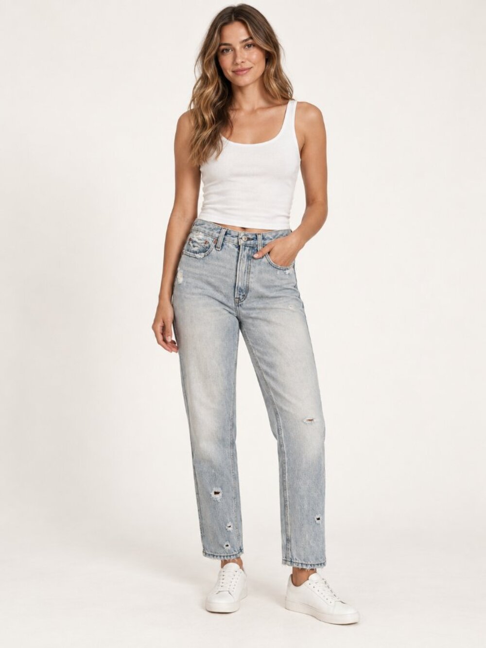 Abercrombie High Rise Ankle Zip Jeans